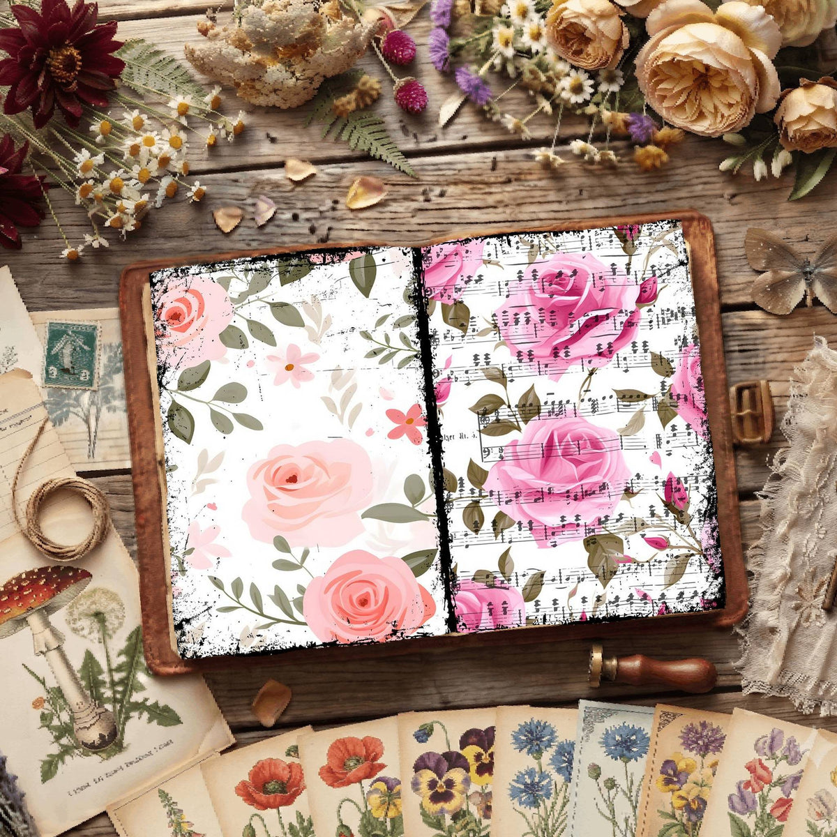 Floral Digital Papers