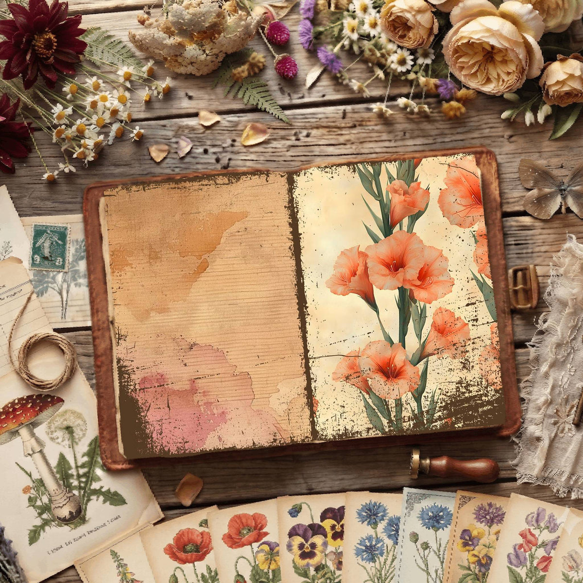 Floral Digital Papers