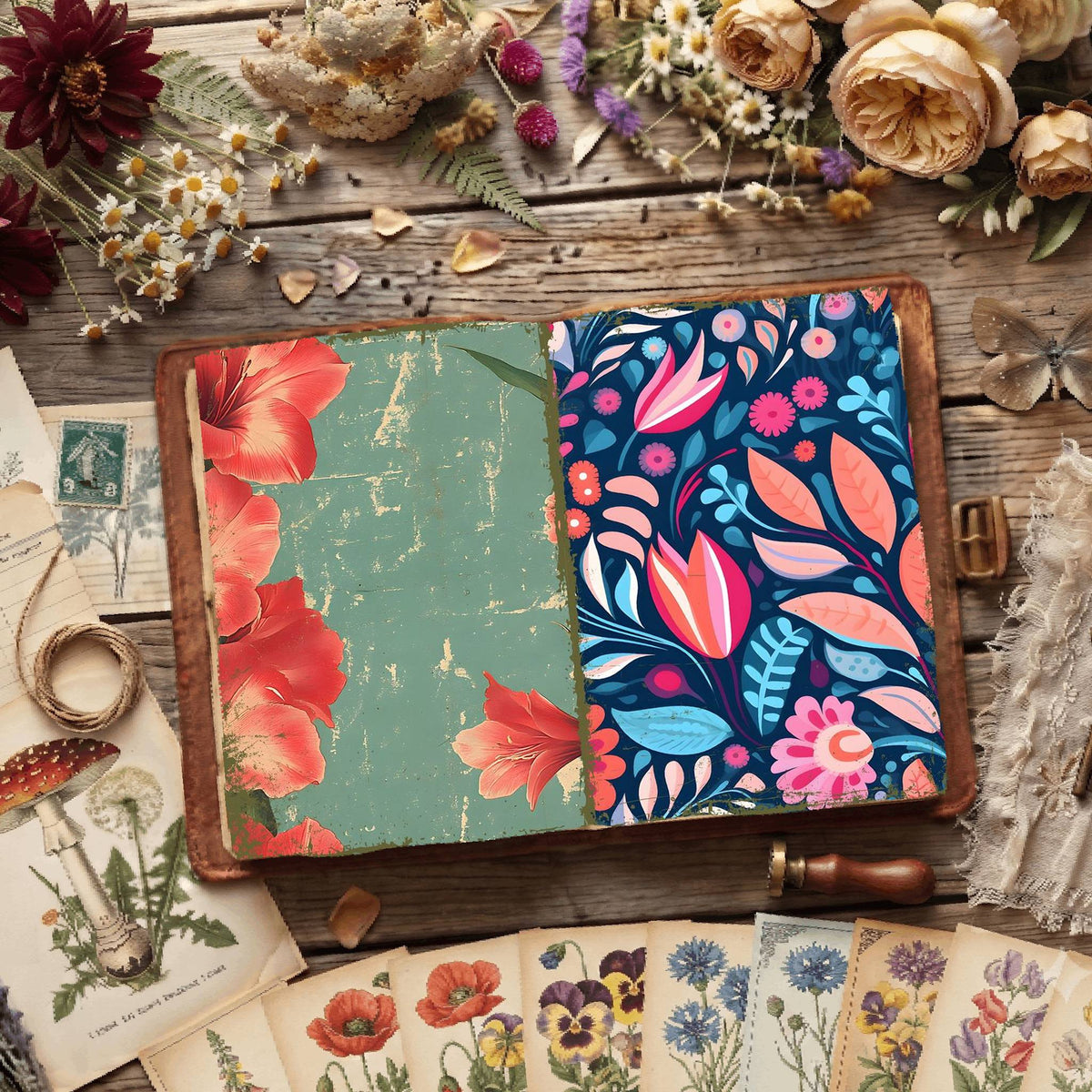 Floral Digital Papers