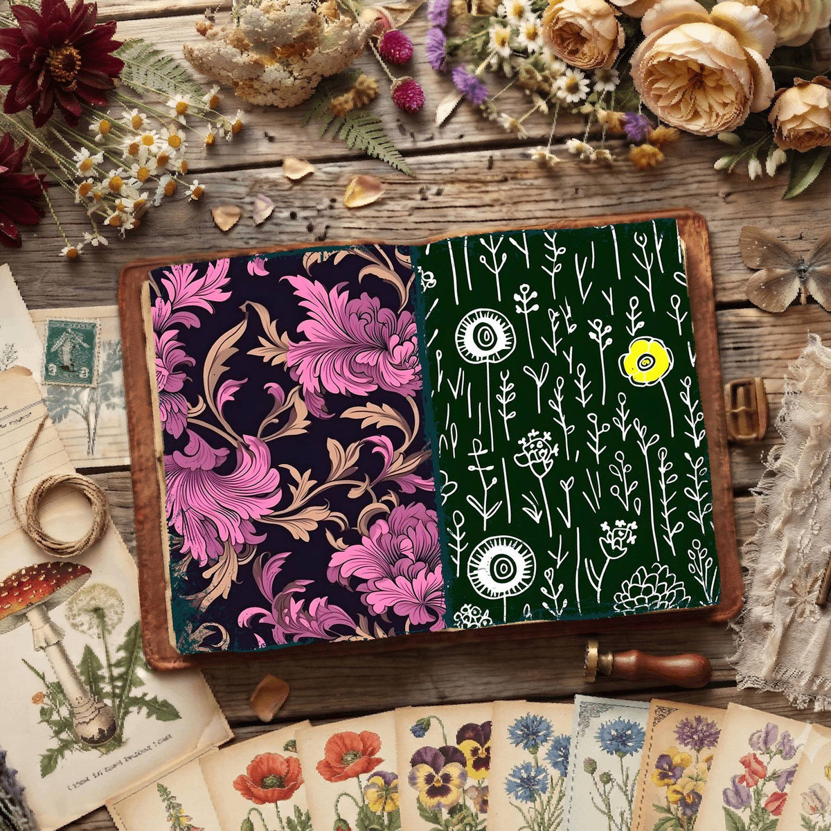 Floral Digital Papers
