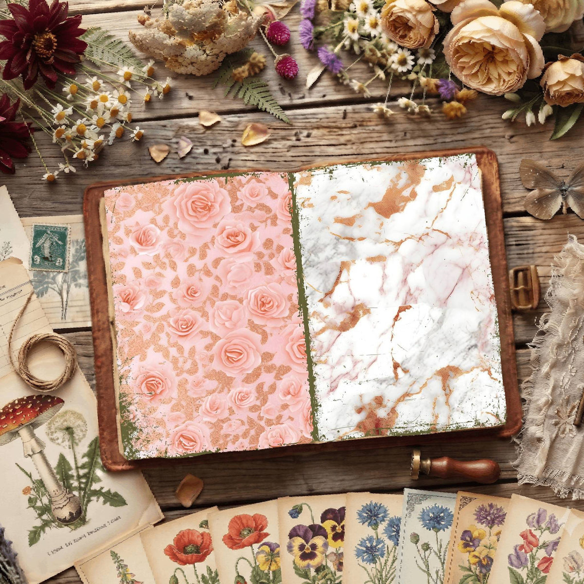 Floral Digital Papers