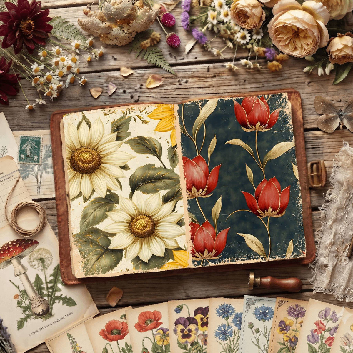 Floral Digital Papers