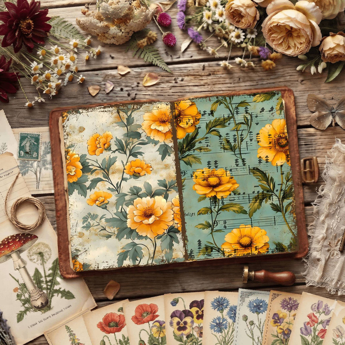 Floral Digital Papers
