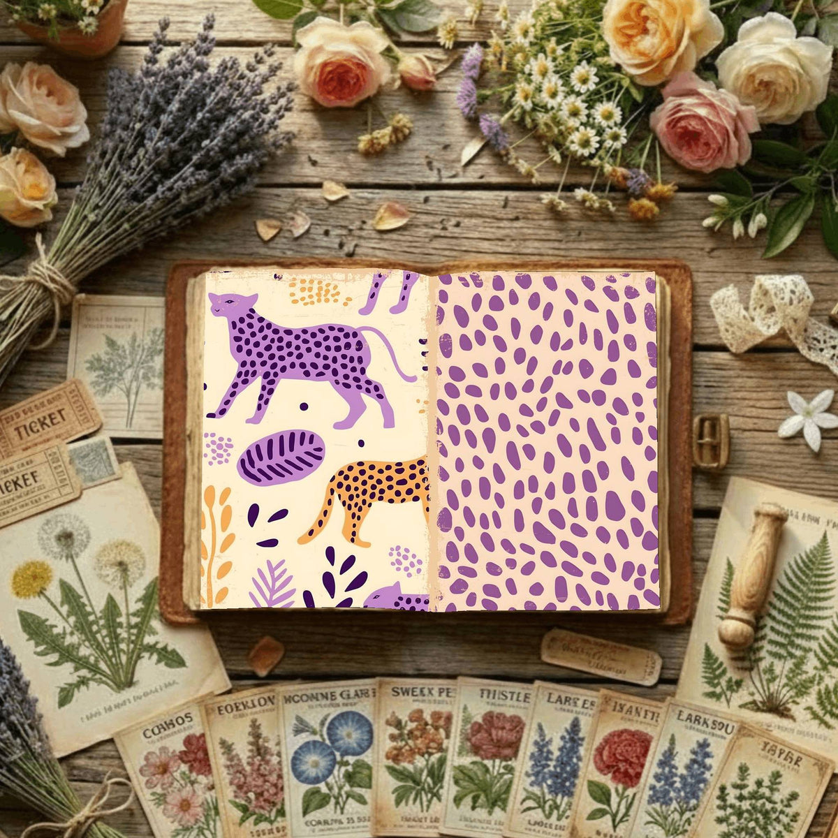 Floral Digital Papers