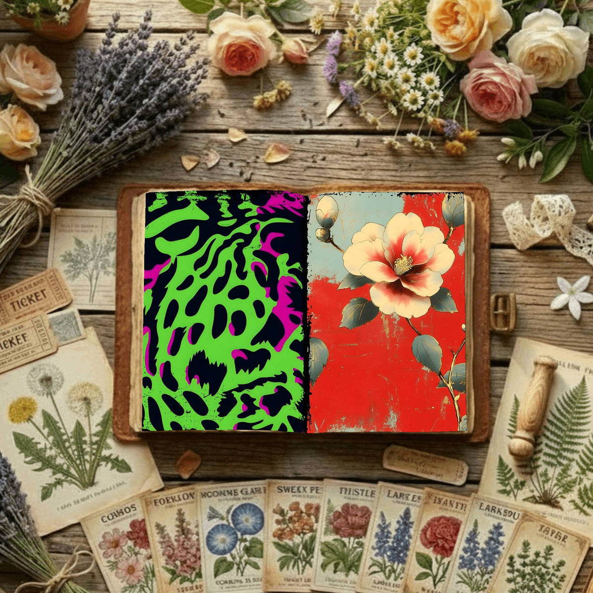 Floral Digital Papers