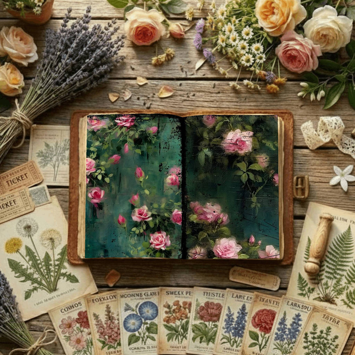 Floral Digital Papers