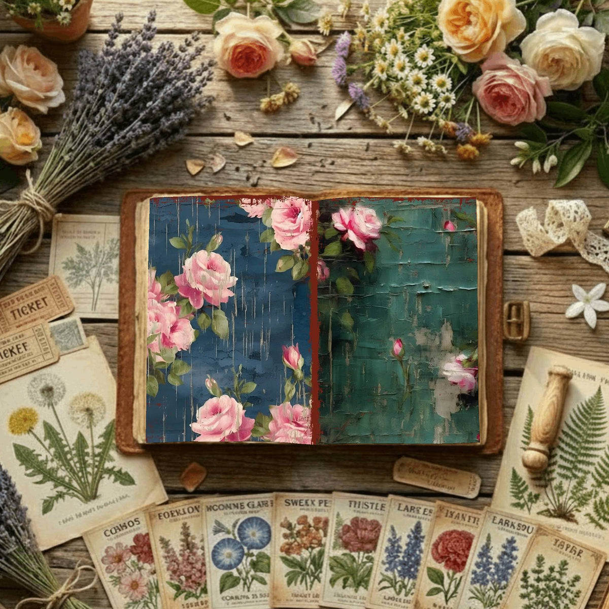 Floral Digital Papers