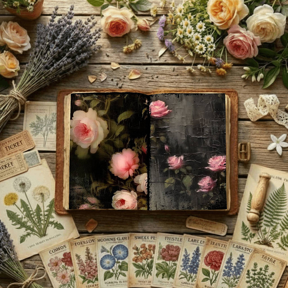 Floral Digital Papers