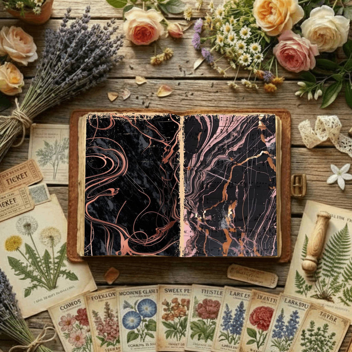 Floral Digital Papers
