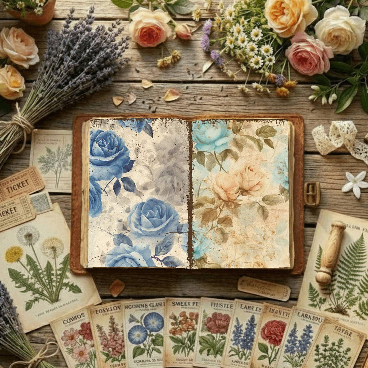 Floral Digital Papers