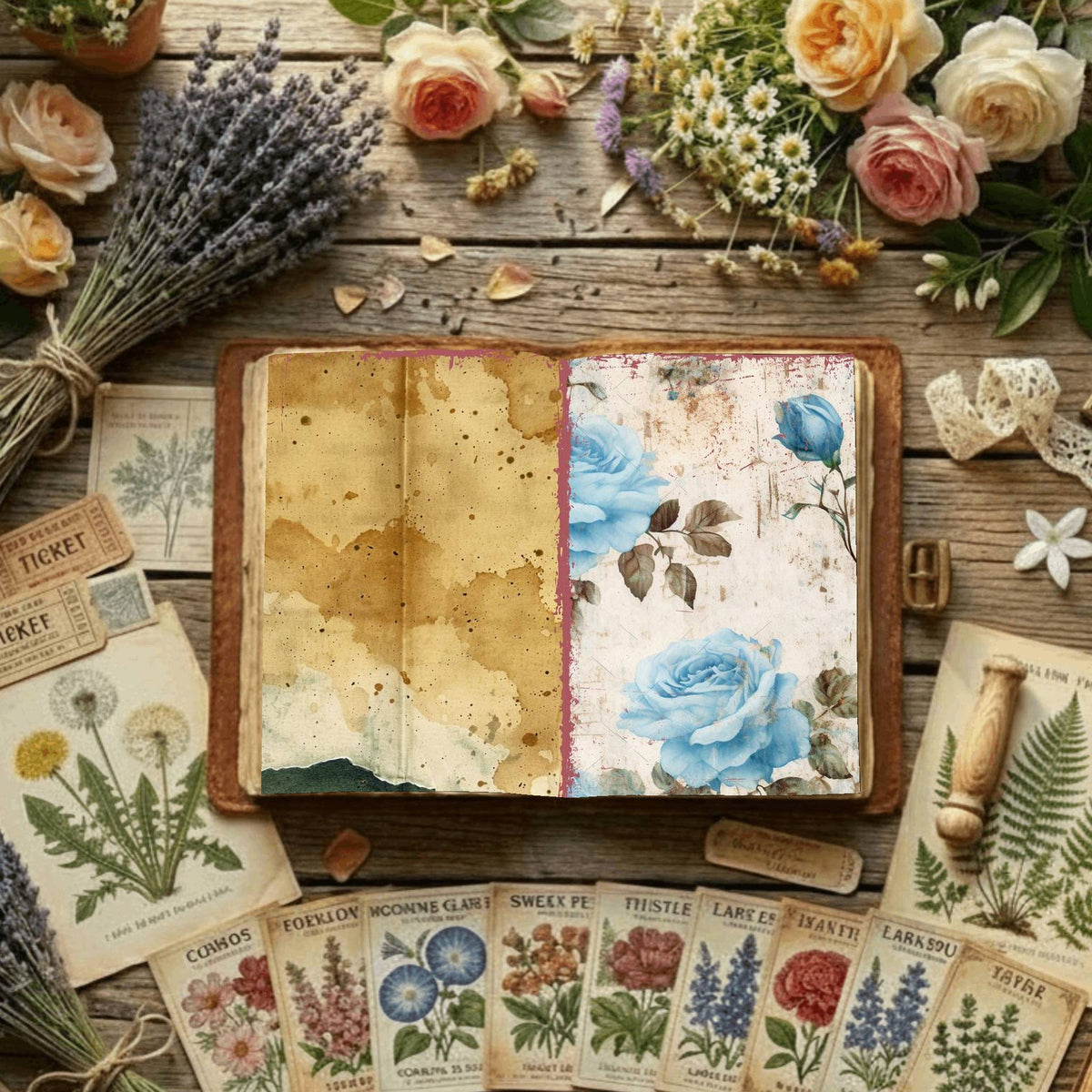 Floral Digital Papers
