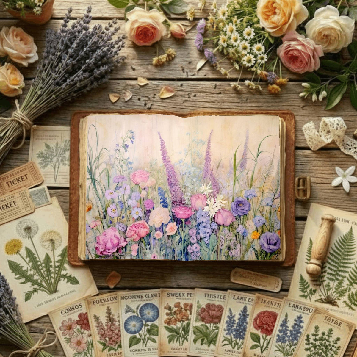 Floral Digital Papers