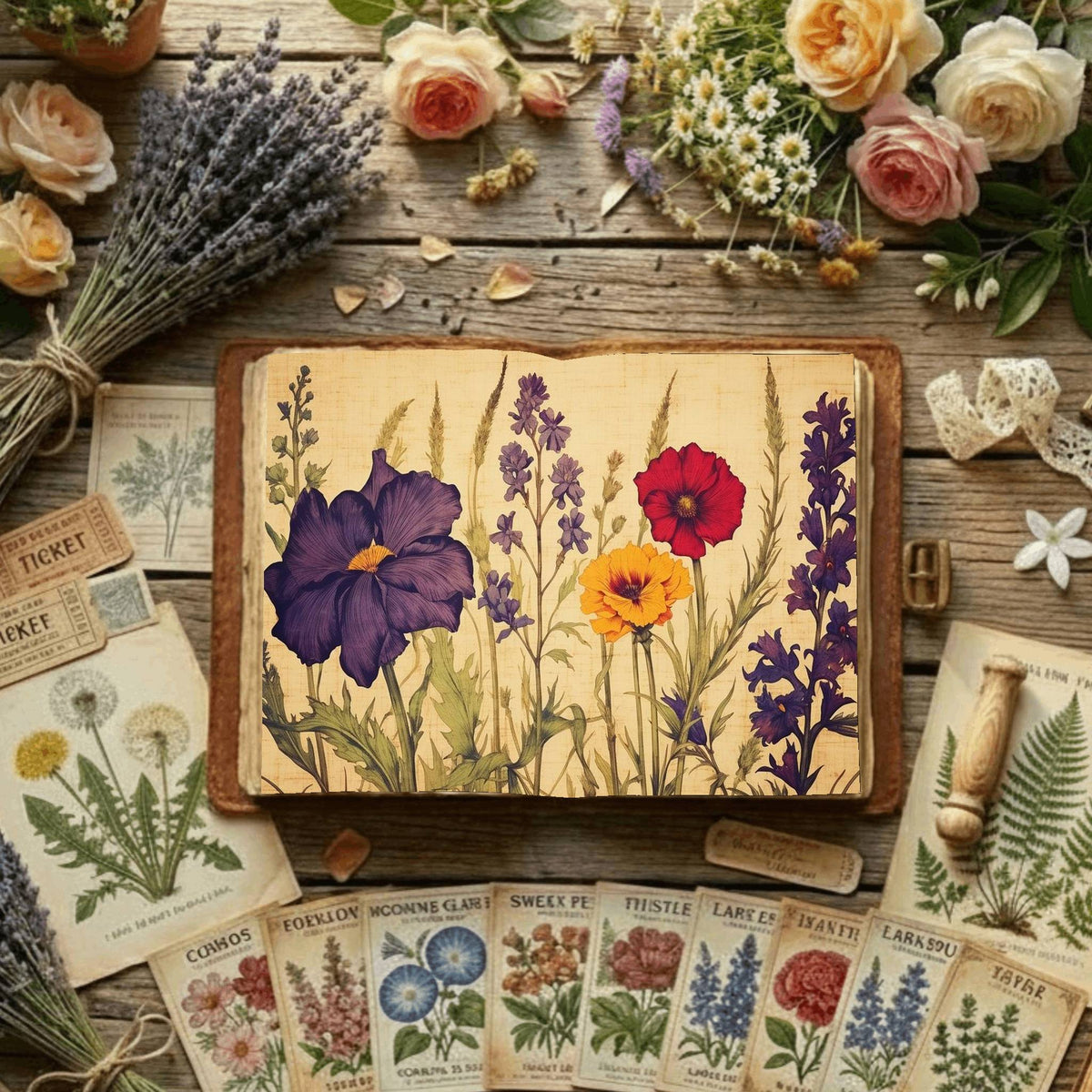 Floral Digital Papers