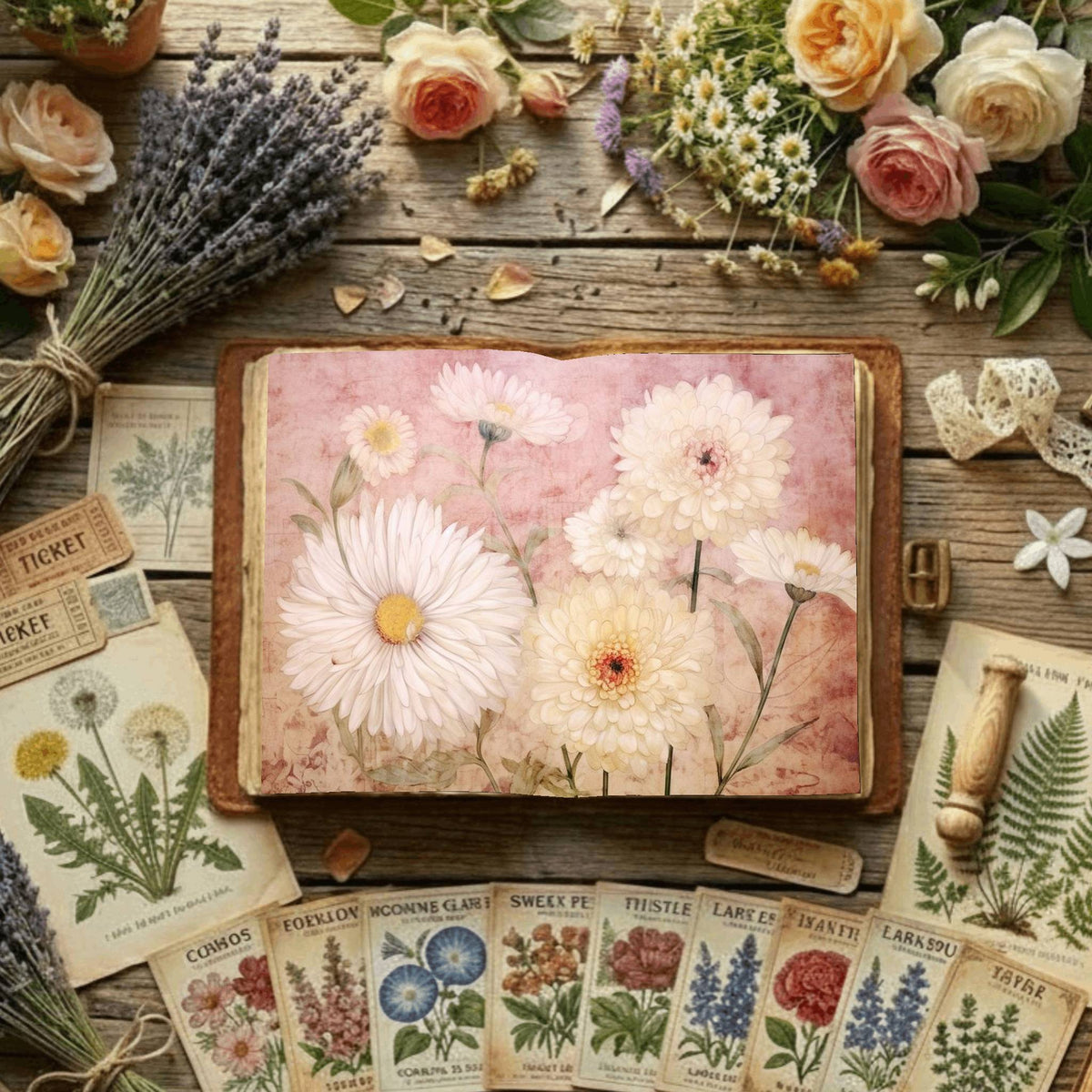 Floral Digital Papers