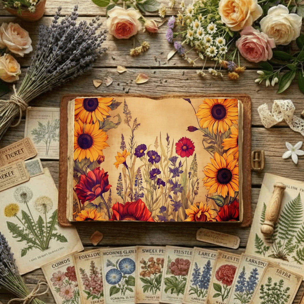Floral Digital Papers