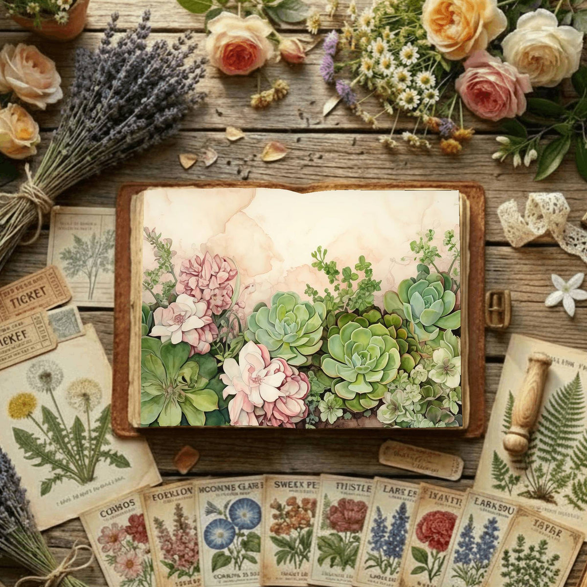 Floral Digital Papers