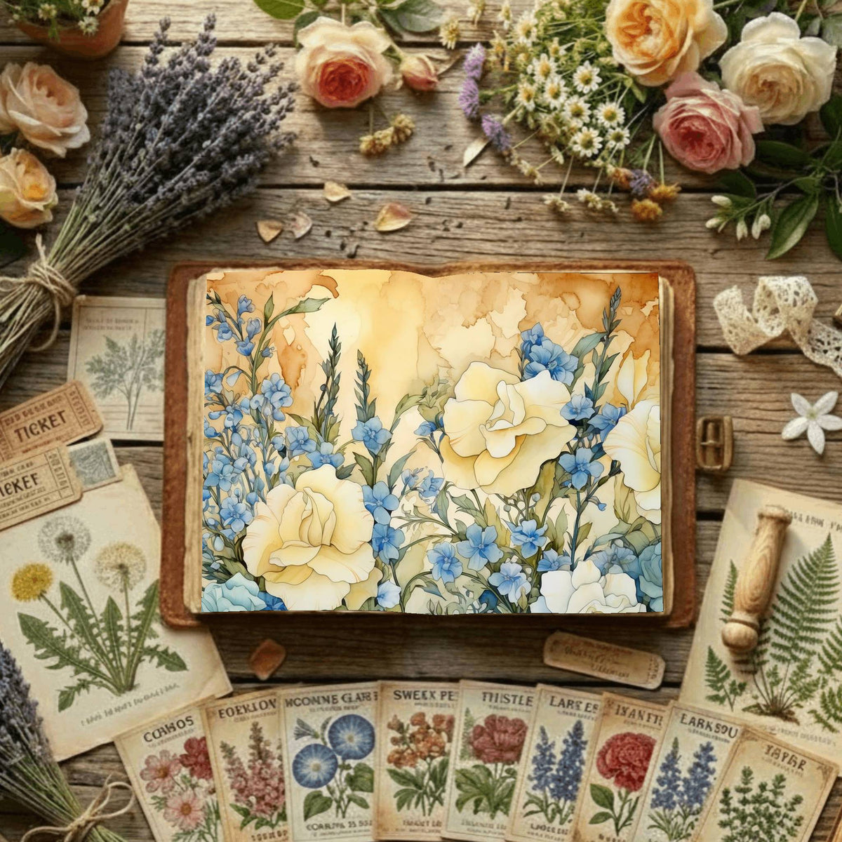 Floral Digital Papers