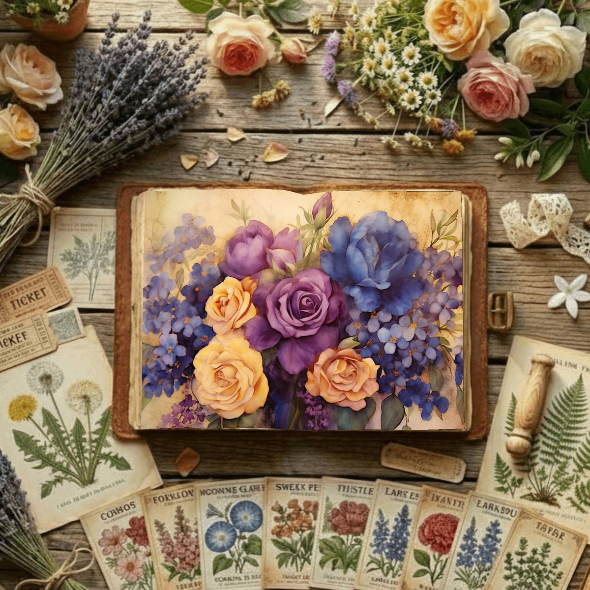Floralbouquet Digital Papers