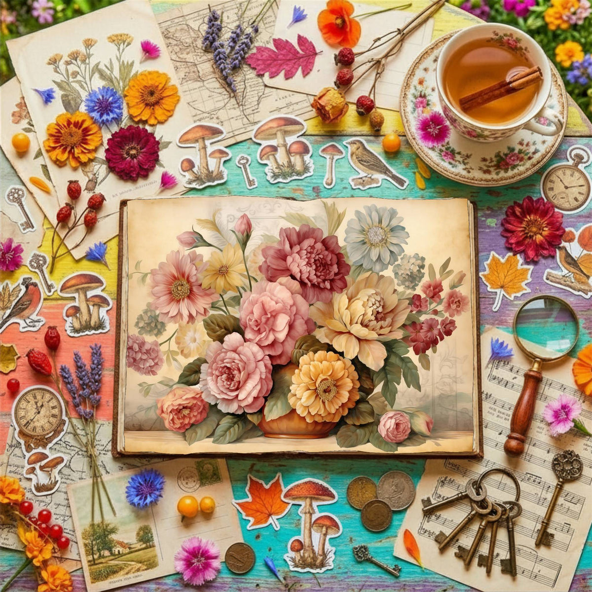 Flowerbouquet Digital Papers