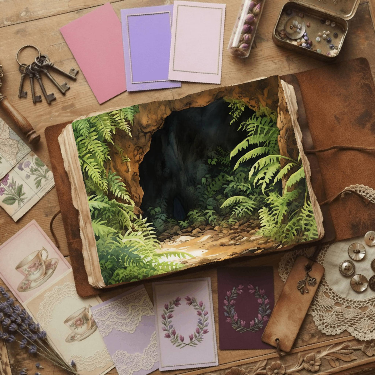 Forest Cave Digital Papers