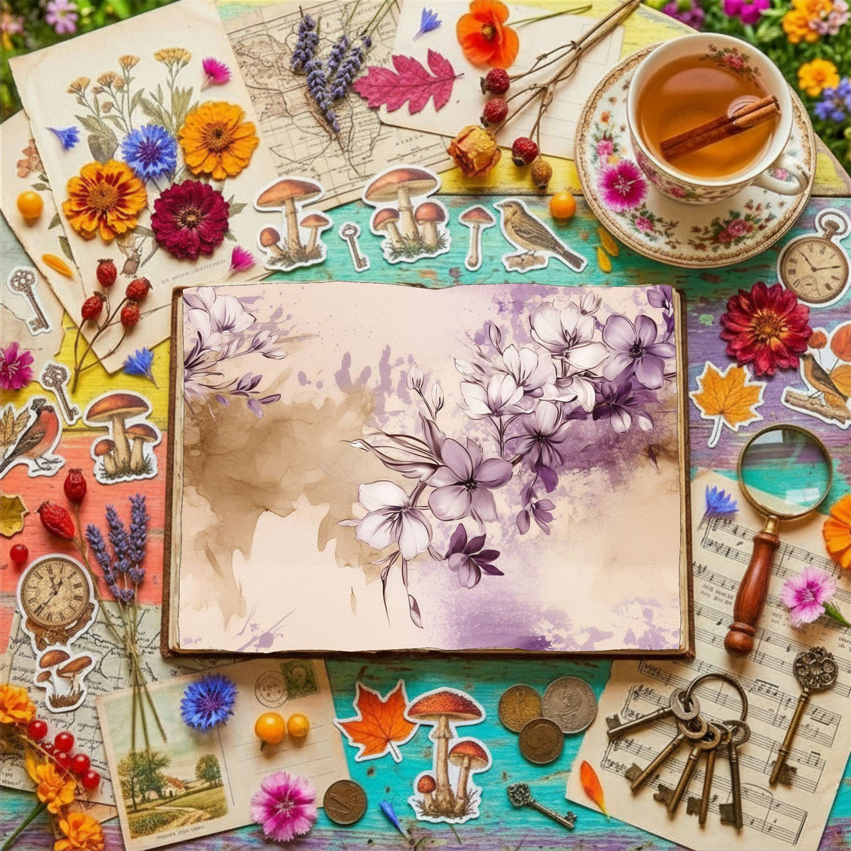 Freesia Flowers Digital Papers