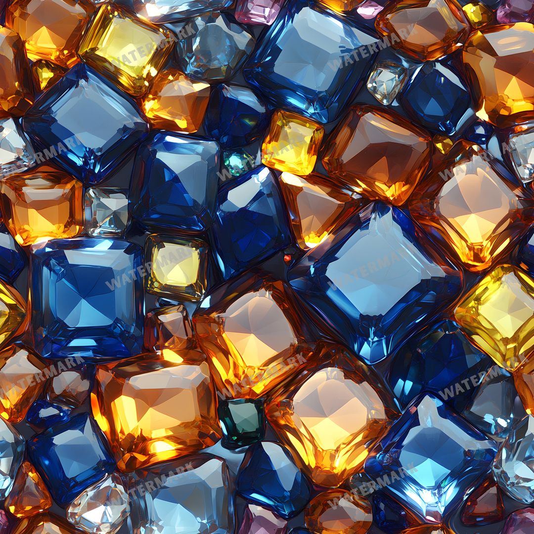 Gems Seamless Pattern