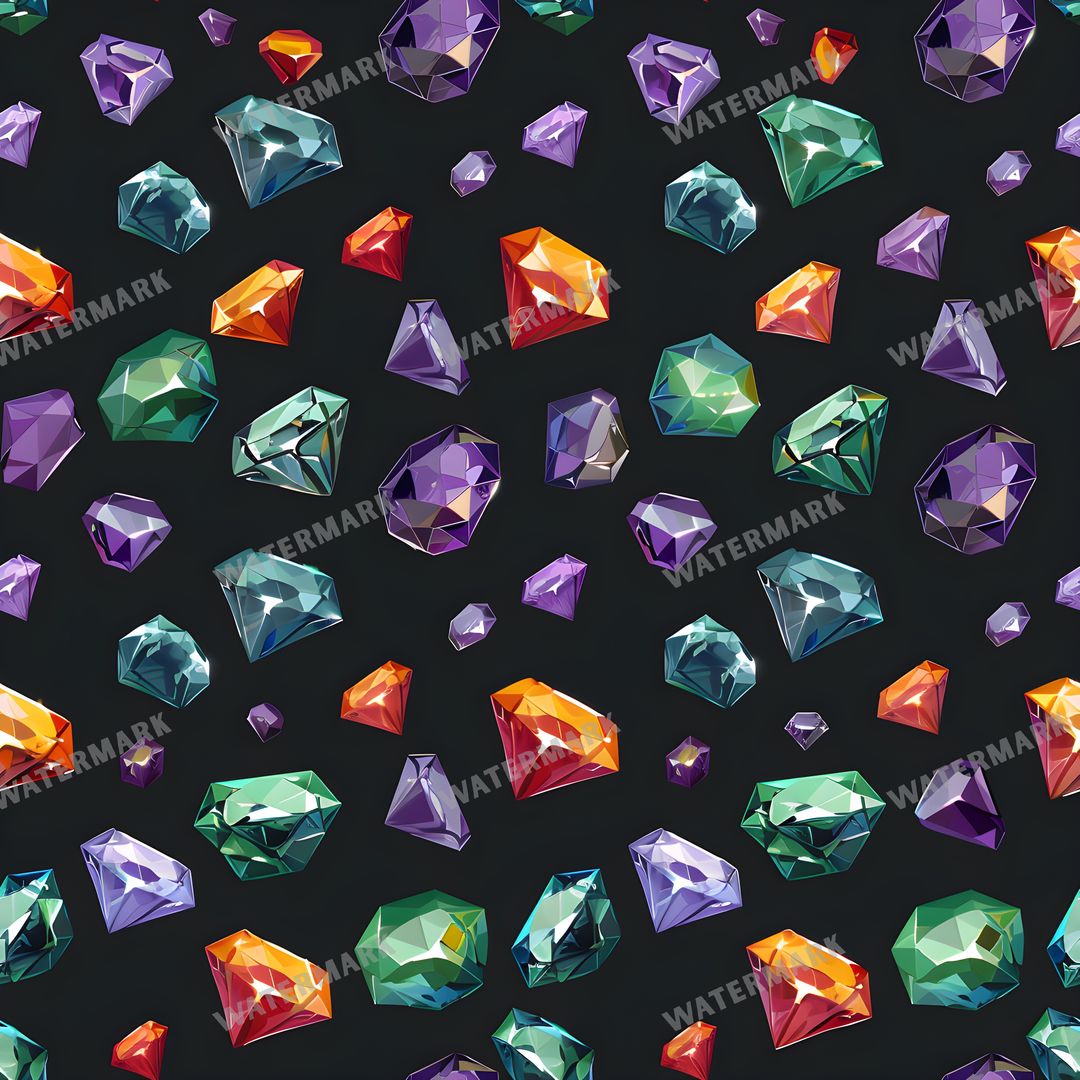 Gems Seamless Pattern