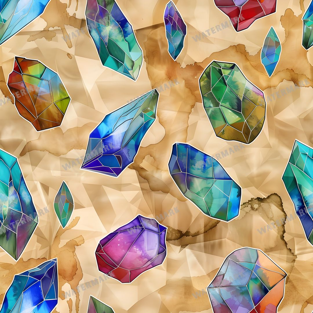 Gems Seamless Pattern