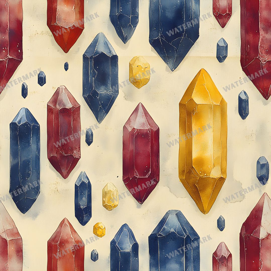 Gems Seamless Pattern
