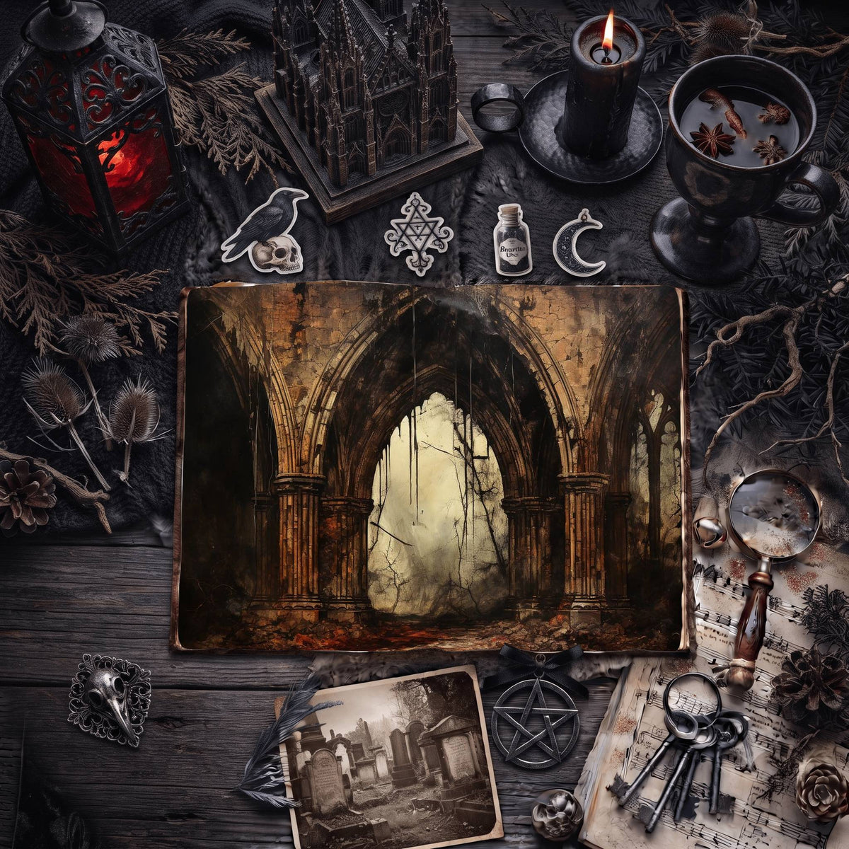 Gothic Arch Digital Papers