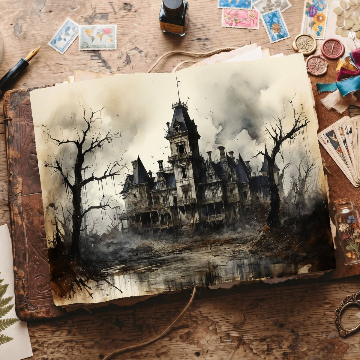 Gothic Buildings Digital Papers