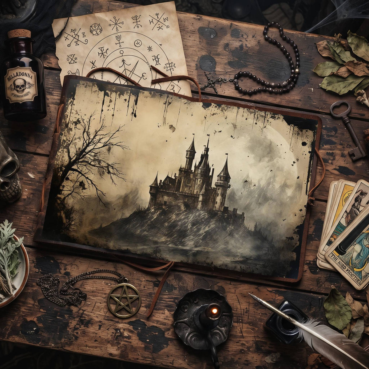 Gothic Castle Digital Papers