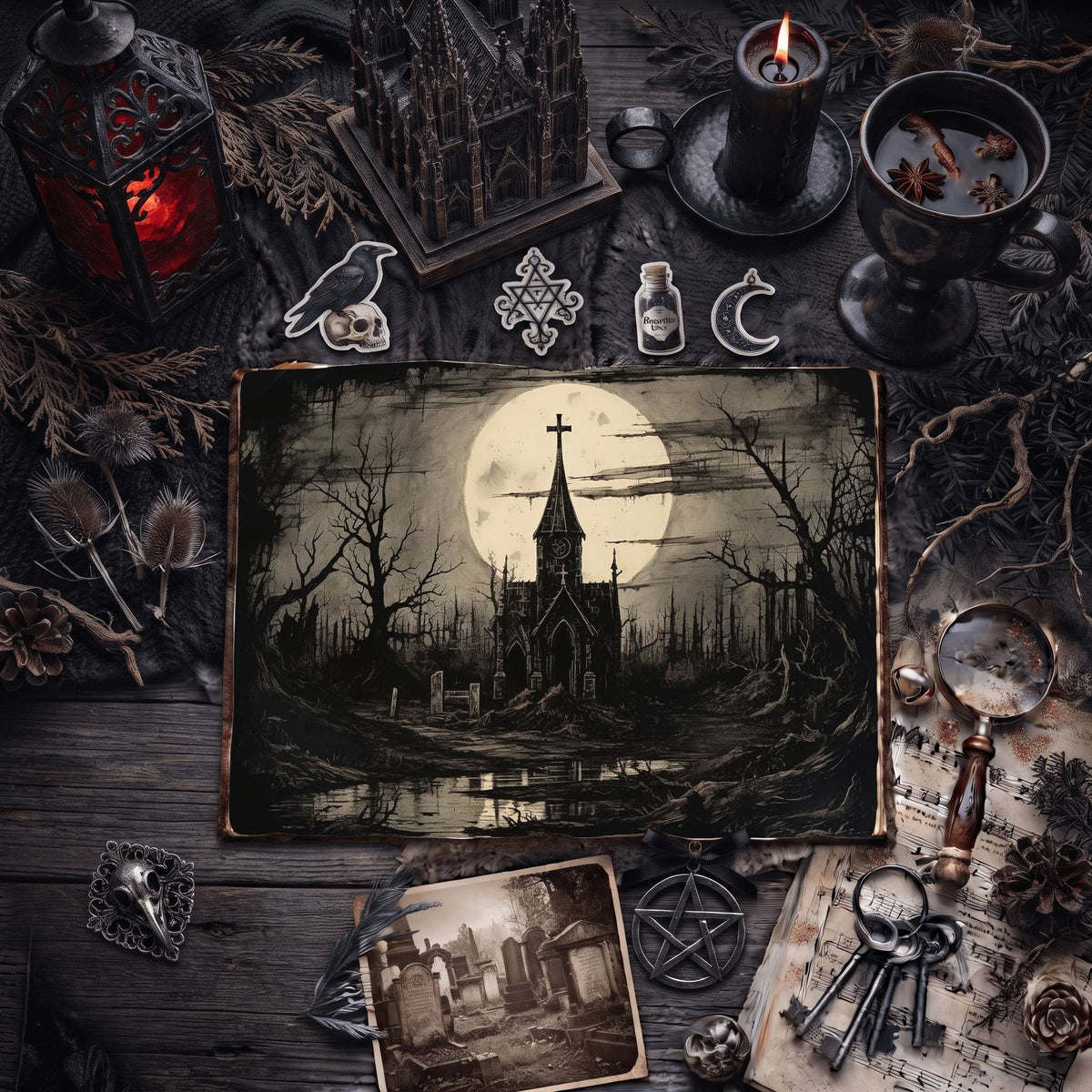 Gothic Church Digital Papers