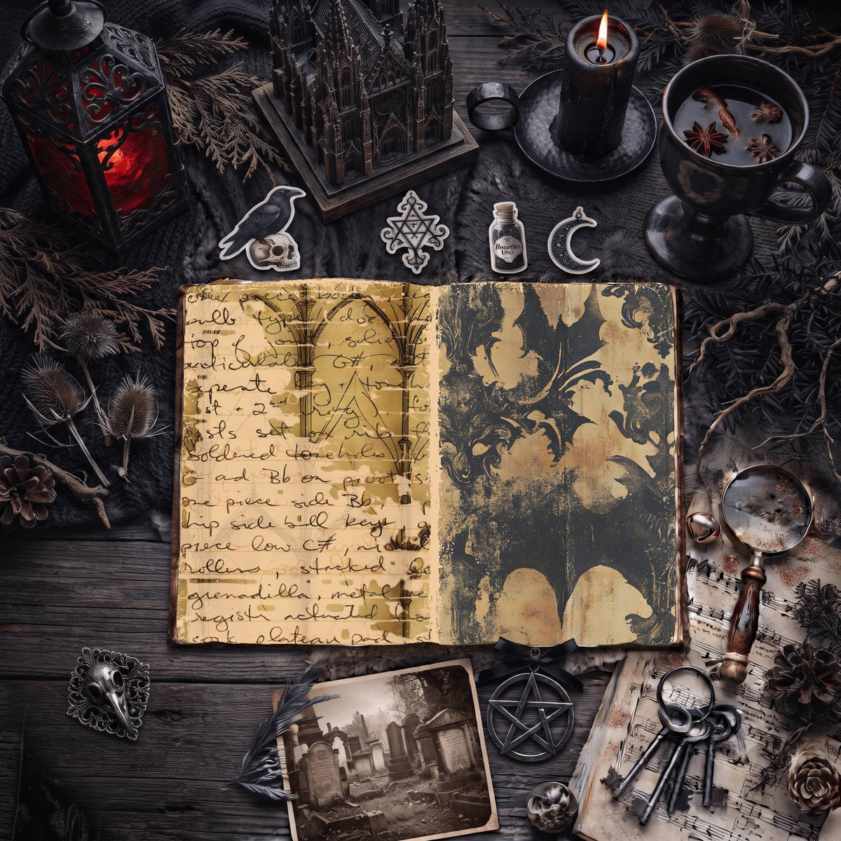 Gothic Digital Papers