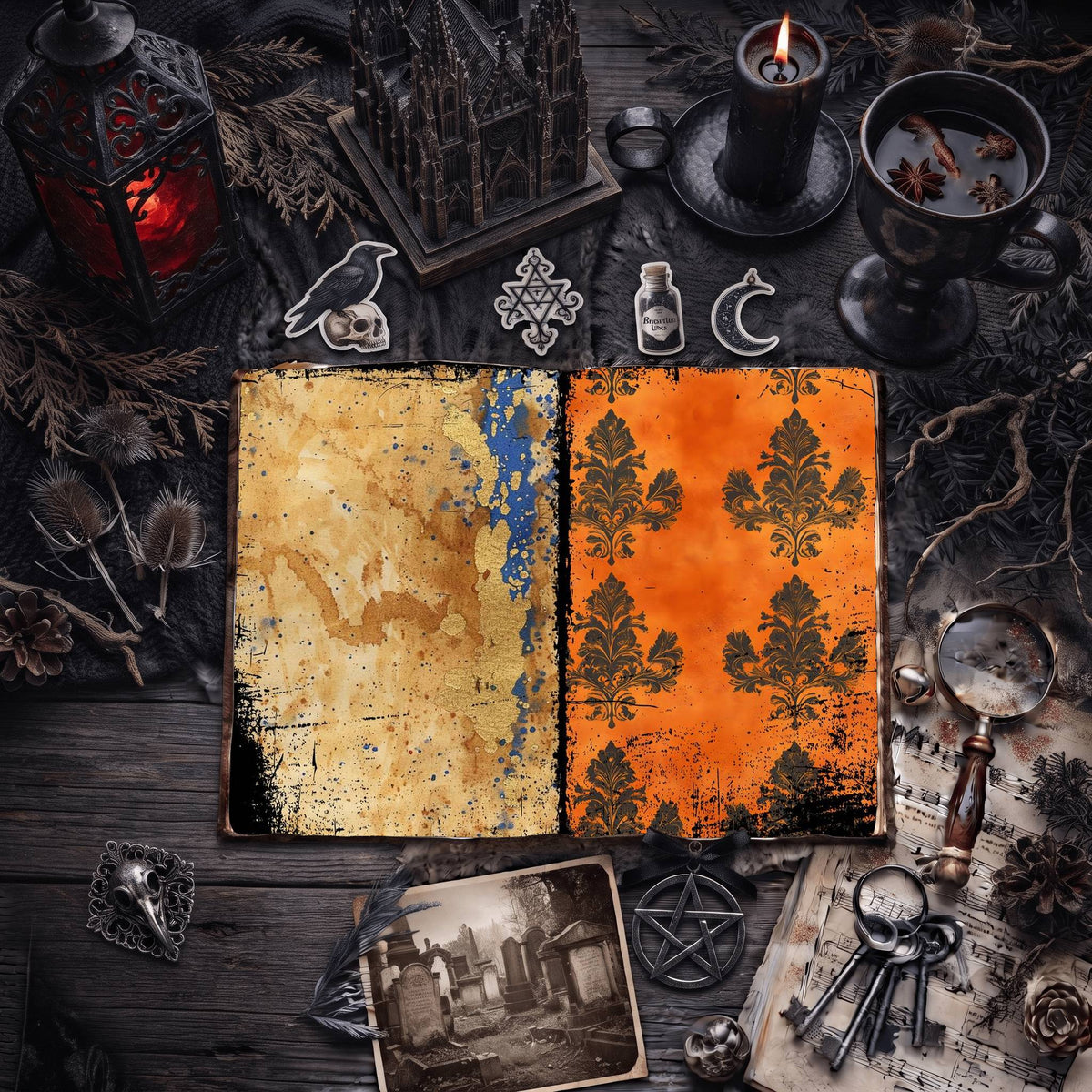 Gothic Digital Papers