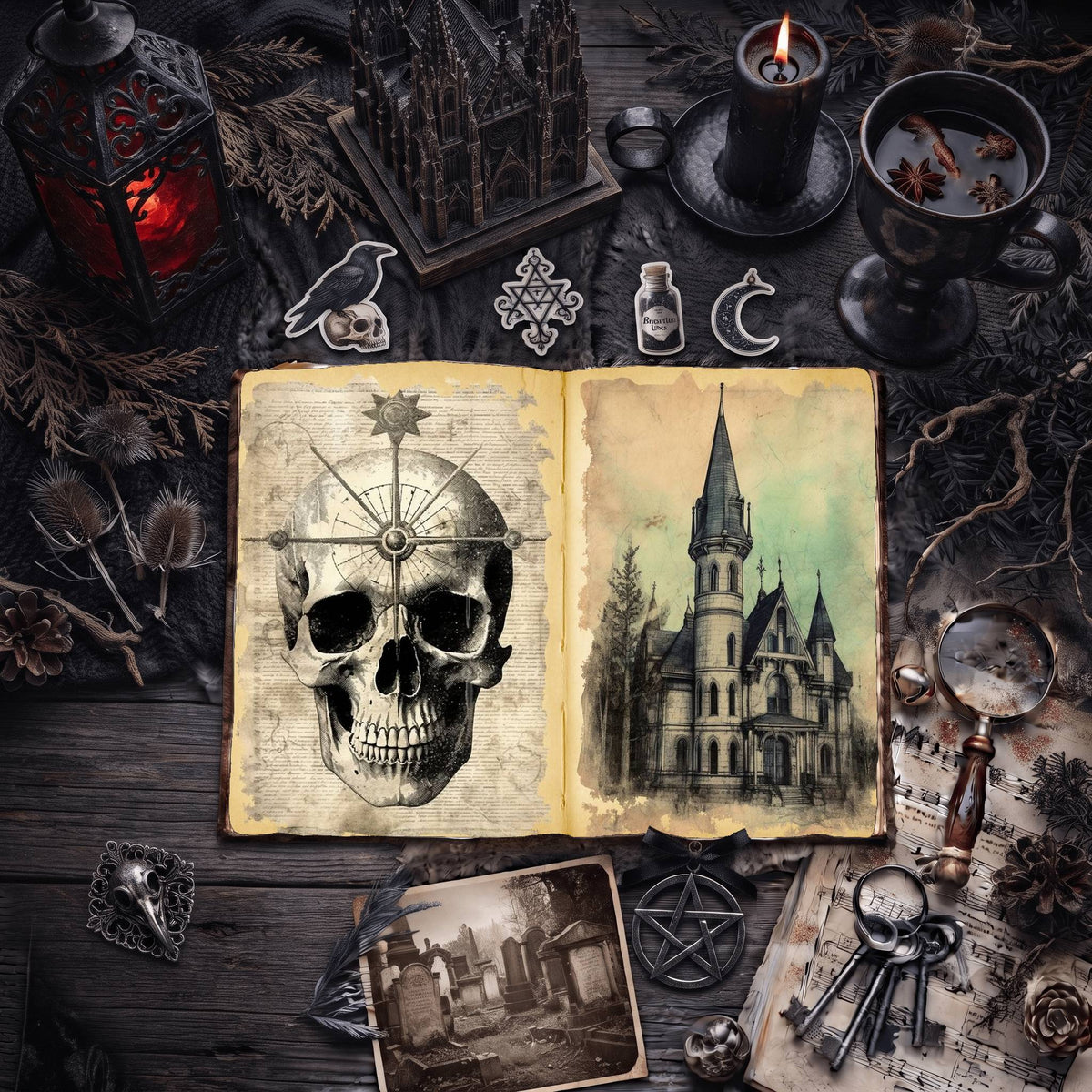 Gothic Digital Papers