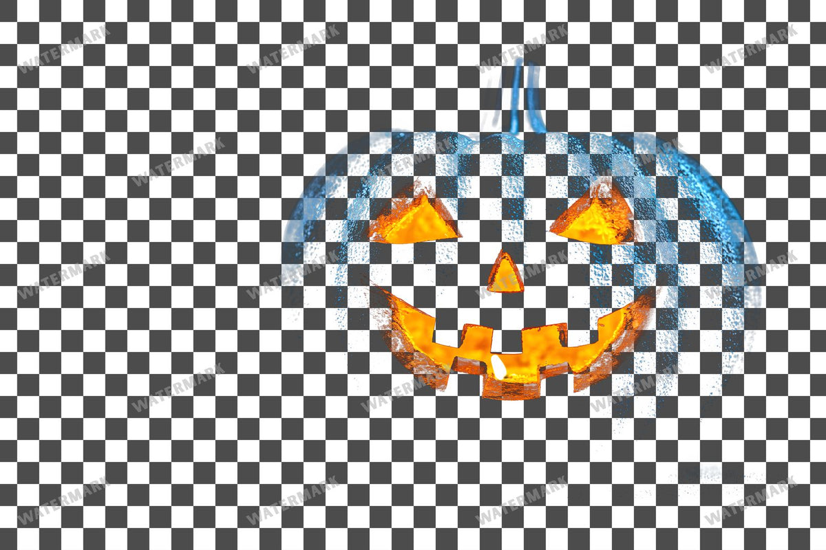 Halloween On A Black Background PNG overlay on a transparent checkered background, preview 4