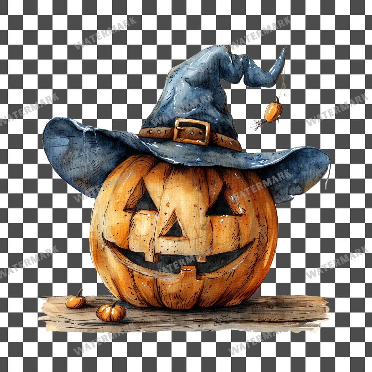 Halloween clipart PNG on a transparent background, design 4