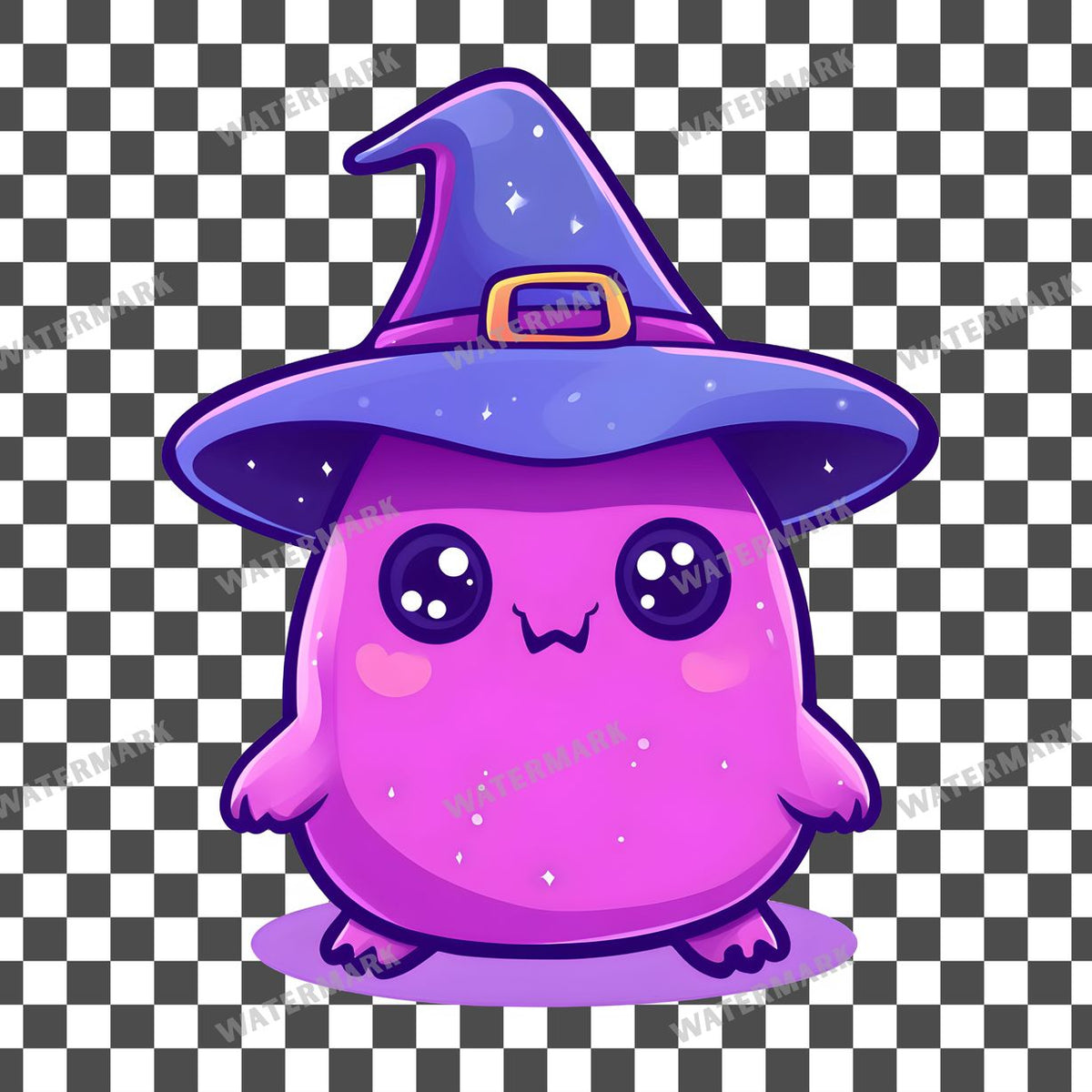 Halloween Kawaii Style Clipart Pngs