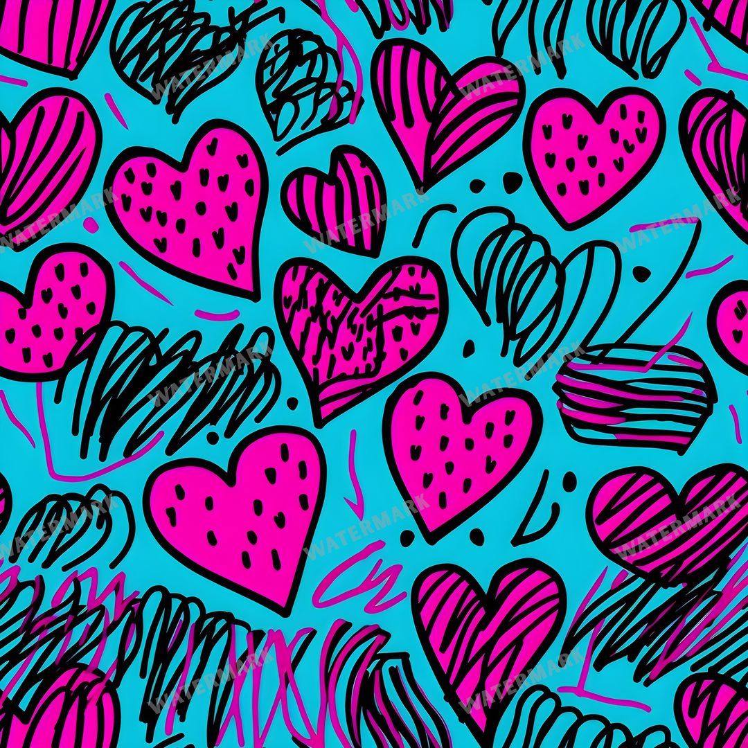 Hearts Seamless Pattern