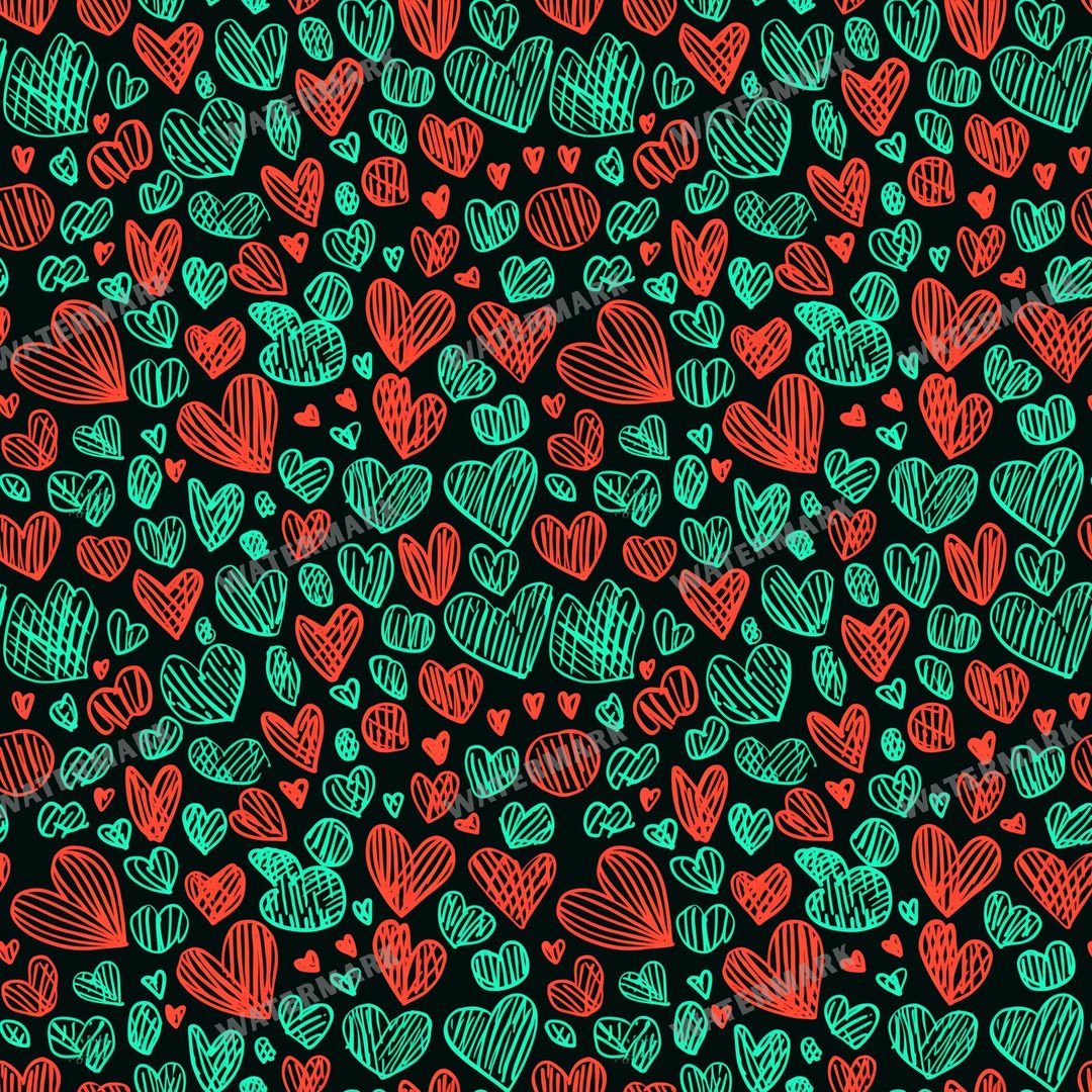 Hearts Seamless Pattern