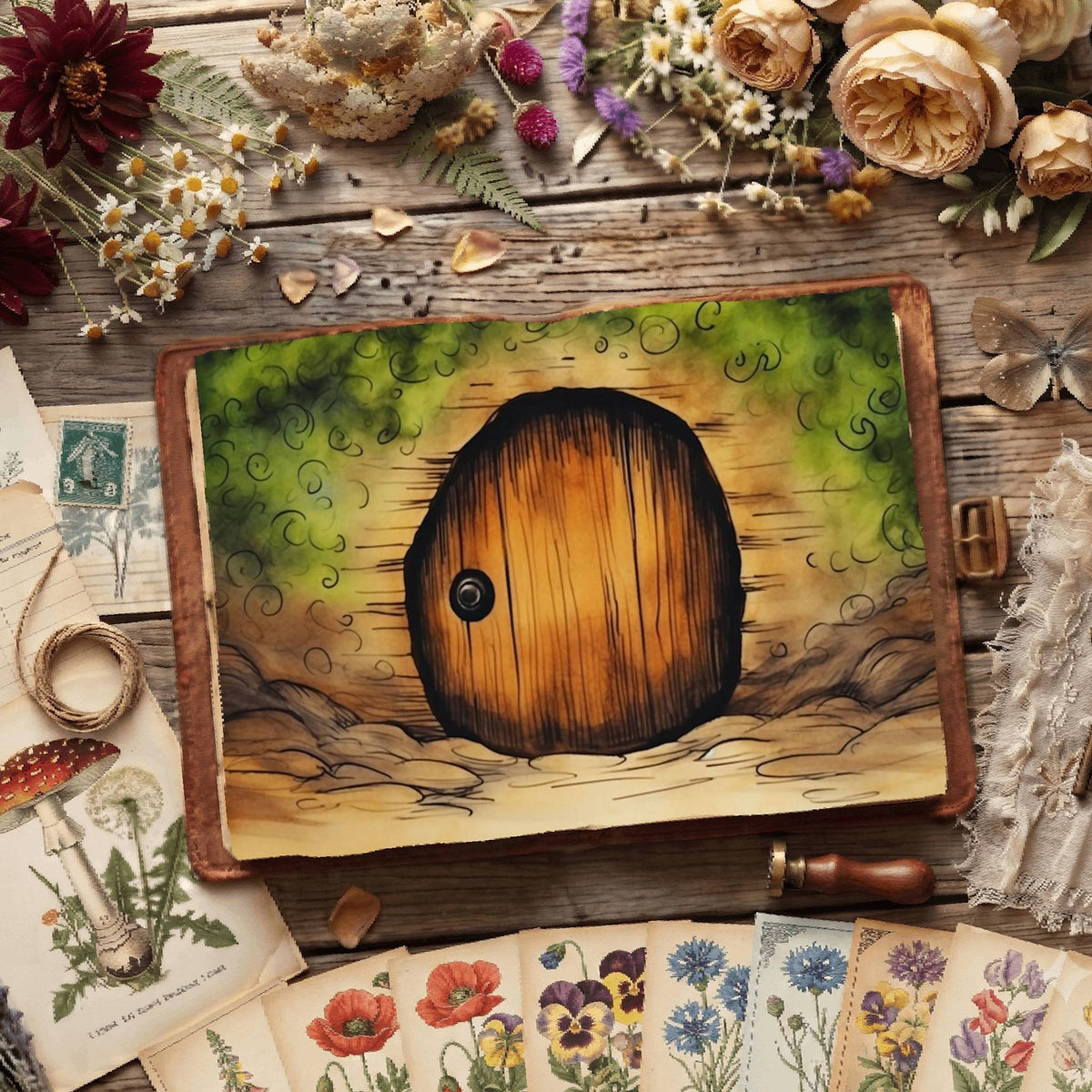 Hobbit Door Digital Papers