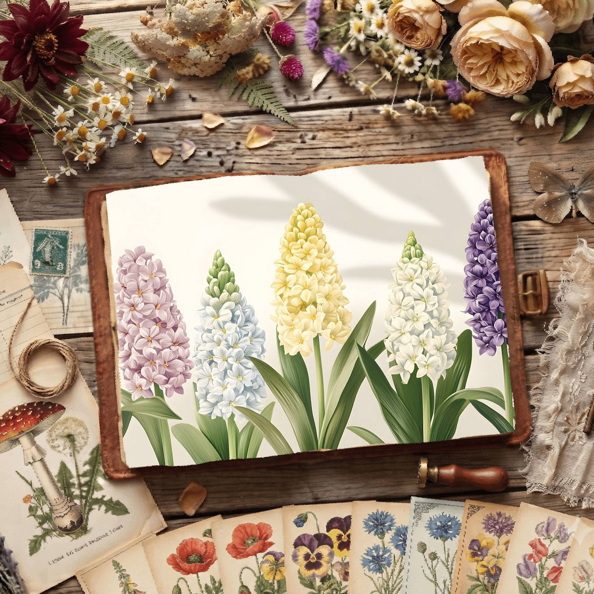 Hyacinths Digital Papers