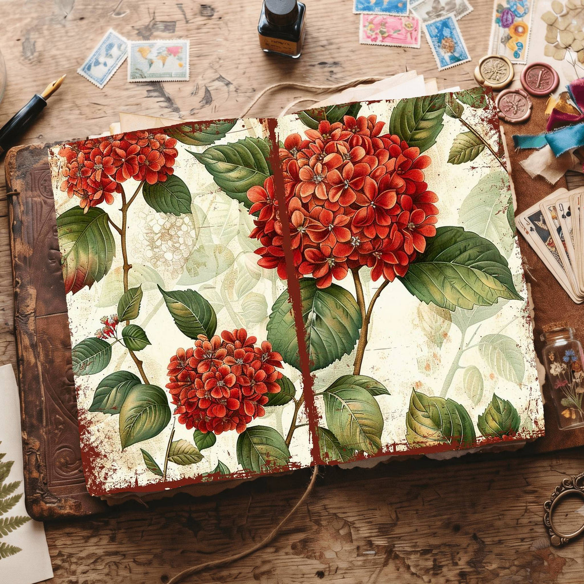 Hydrangea Digital Papers