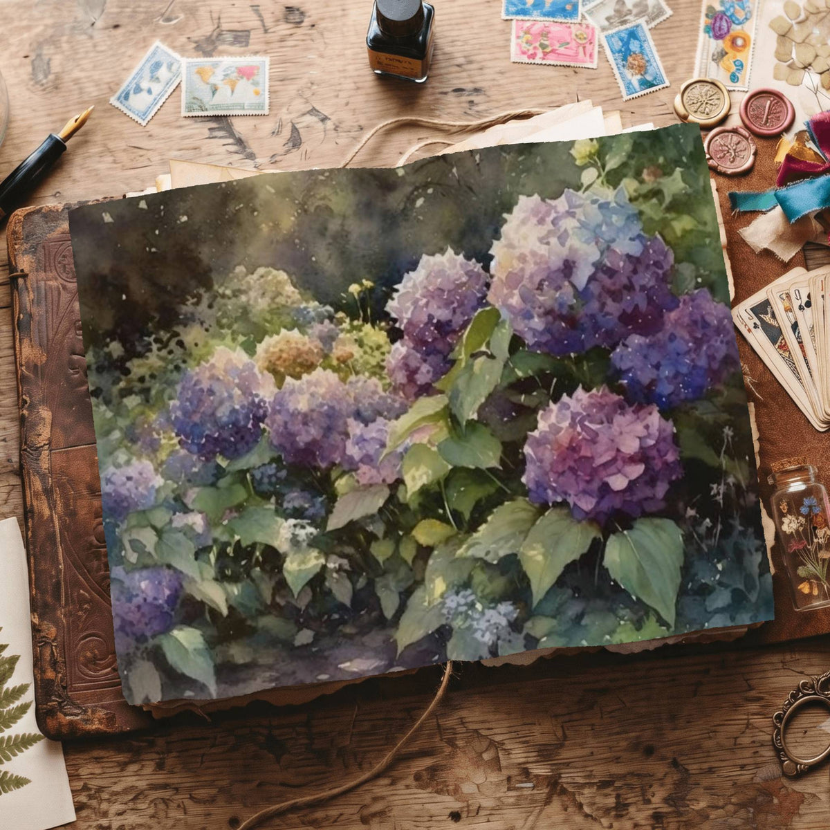Hydrangea Digital Papers