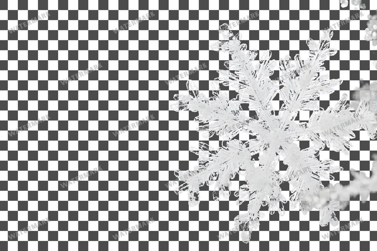 Large Snowflake Transparent Overlay Pngs