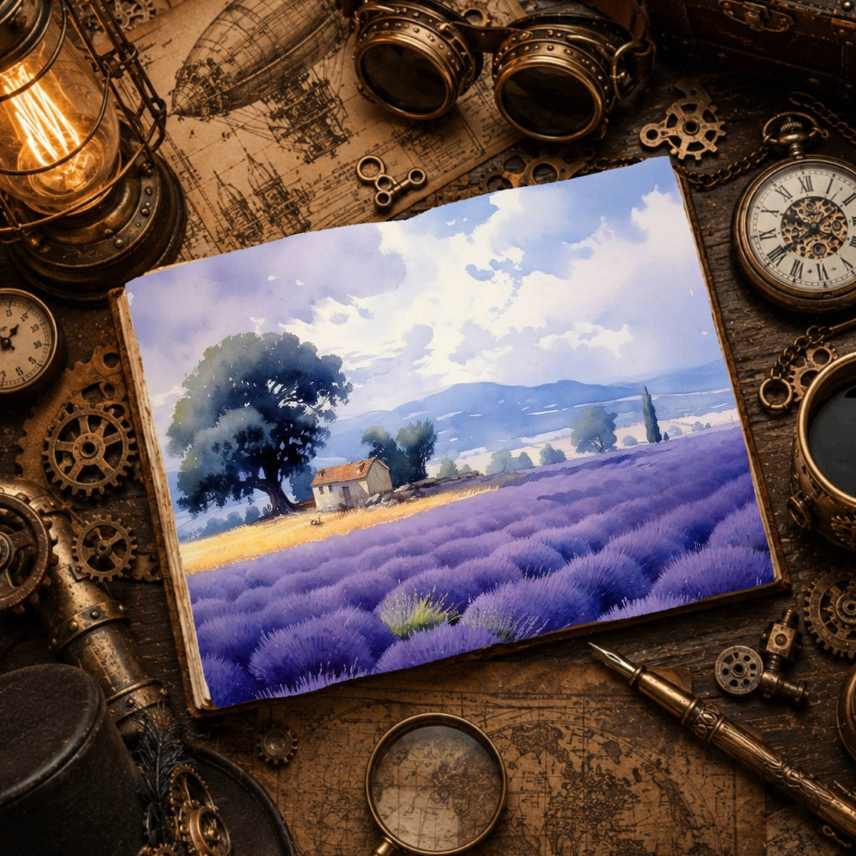 Lavender Digital Papers
