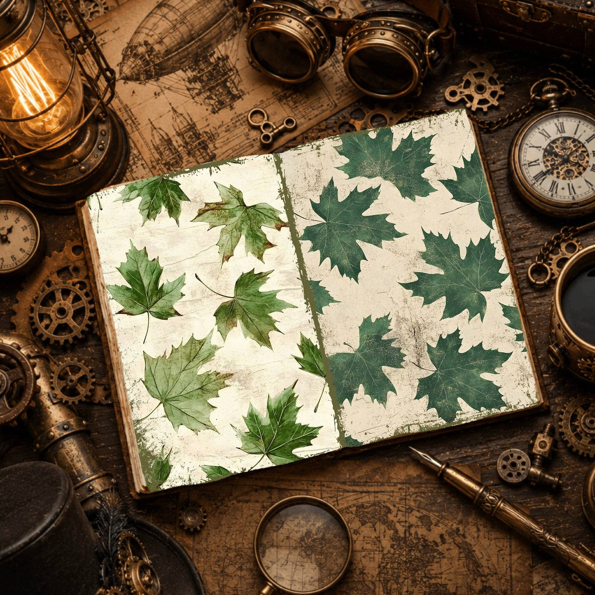 Leaves Digital Papers