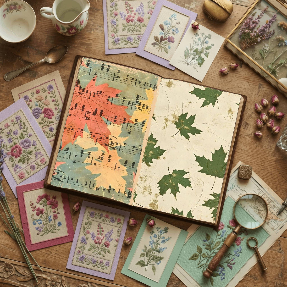 Leaves Digital Papers