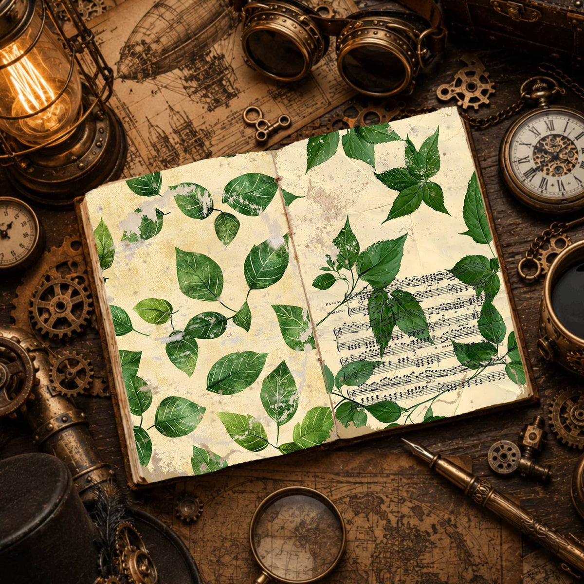 Leaves Digital Papers